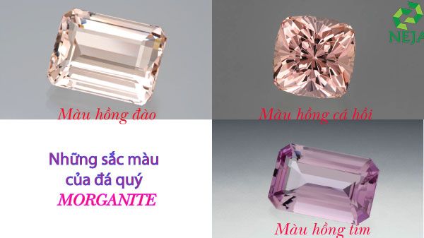 các màu sắc của morganite