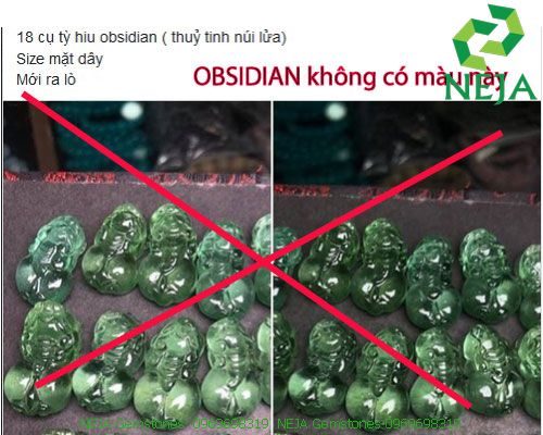 cách phân biệt đá obsidian thật giả