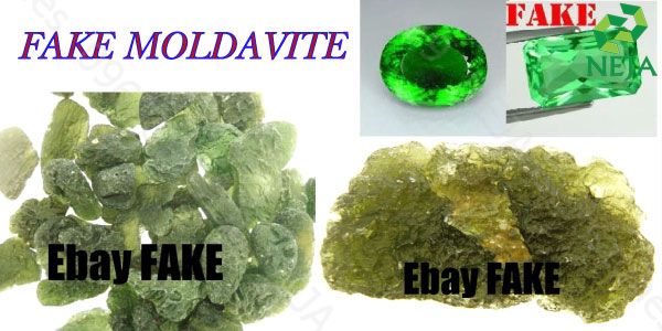 đá moldavite giả