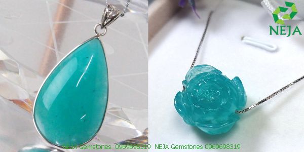 mặt dây chuyền đá amazonite